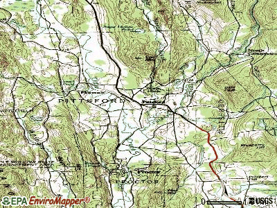 Poultney topographic map