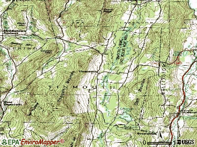 Tinmouth topographic map