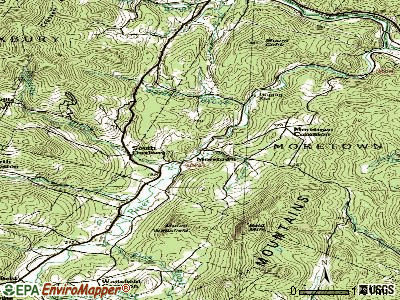 Moretown topographic map