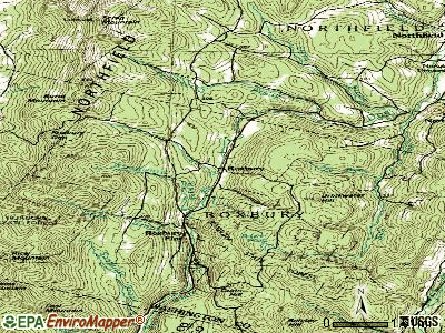 Roxbury topographic map