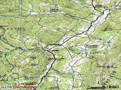 Waitsfield topographic map