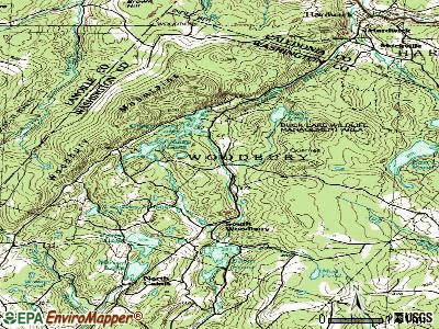 Woodbury topographic map