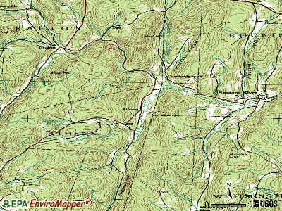 Athens topographic map