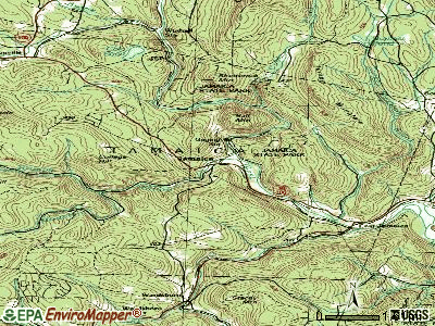 Jamaica topographic map