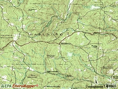 Marlboro topographic map