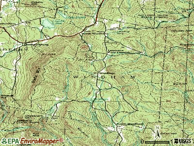 Windham topographic map