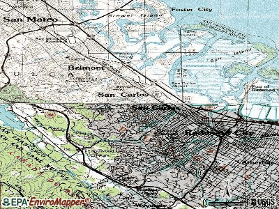 San Carlos topographic map