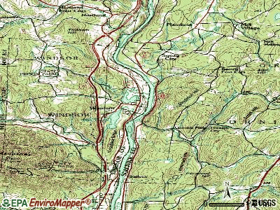 Barre topographic map