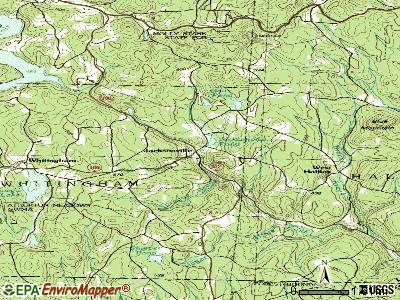 Jacksonville topographic map