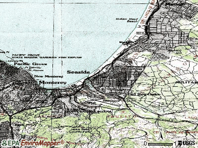 Sand City topographic map