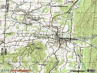 Old Bennington topographic map