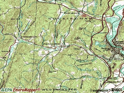 Saxtons River topographic map