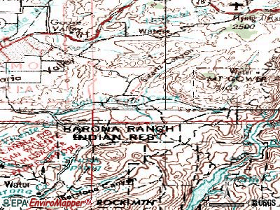 San Diego Country Estates topographic map