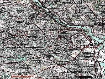 Arlington topographic map