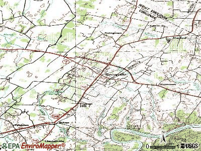 Berryville topographic map
