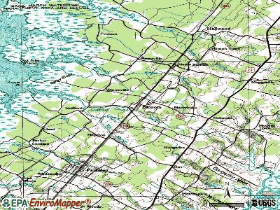 Bloxom topographic map