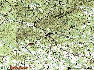 Boones Mill topographic map