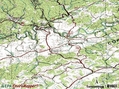 Castlewood topographic map