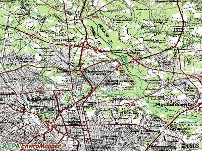 Chamberlayne topographic map