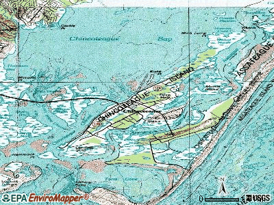 Chincoteague topographic map