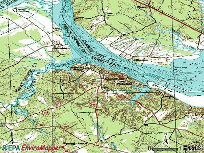 Claremont topographic map