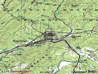 Clifton Forge topographic map