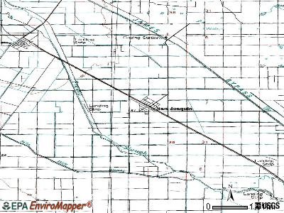 San Joaquin topographic map