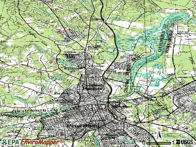 Craigsville topographic map
