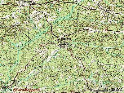 Drakes Branch topographic map
