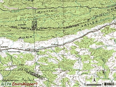 Ewing topographic map
