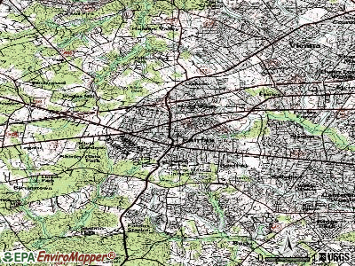 Fairfax topographic map