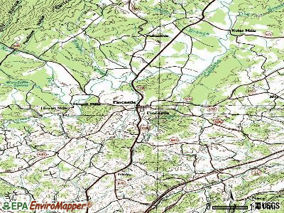 Fincastle topographic map