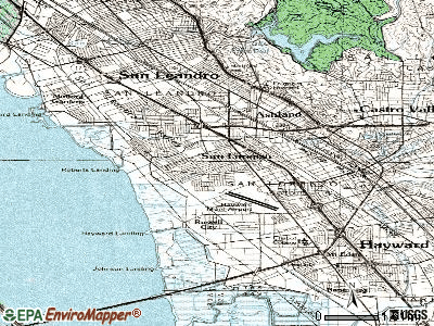 San Lorenzo topographic map