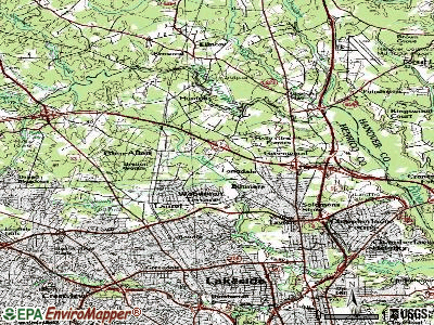 Galax topographic map