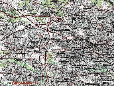 Idylwood topographic map