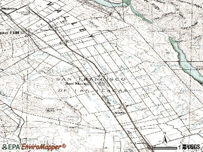San Martin topographic map