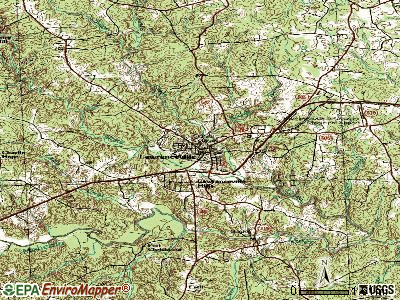 Lawrenceville topographic map