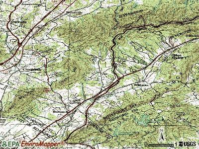 Laymantown topographic map