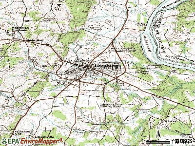 Leesburg topographic map