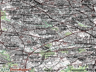 Lincolnia topographic map