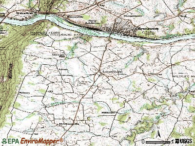 Lovettsville topographic map
