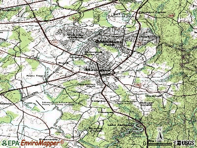 Manassas topographic map