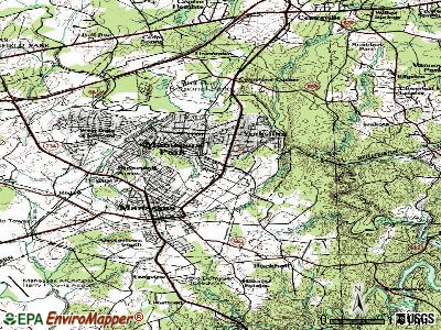 Manassas Park topographic map