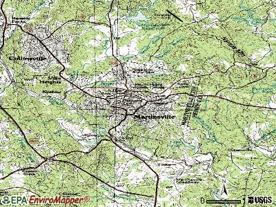 Martinsville topographic map