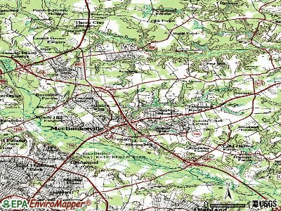 Mechanicsville topographic map