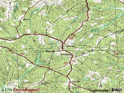 Mineral topographic map