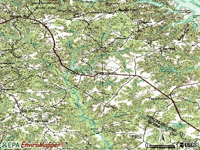 Montross topographic map