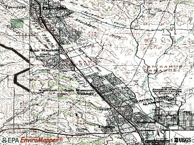 San Ramon topographic map