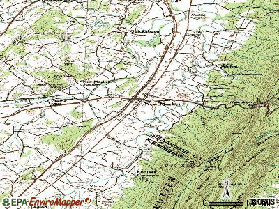 New Market topographic map
