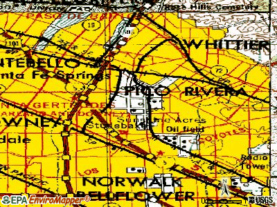 Santa Ana topographic map